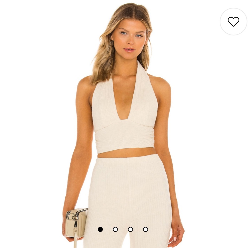 Revolve x NBD Ribbed Halter Top
